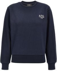 A.P.C. - Boxy Rue Madame Cotton Crew-Neck Sweatshirt - Lyst