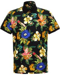 Etro - Patterned Shirt Polo Multicolor - Lyst