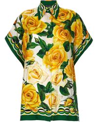 Dolce & Gabbana - 'Rose Gialle' Shirt - Lyst