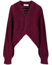 The Attico - Wool And Cashmere Sweater Knitwear Bordeaux - Lyst