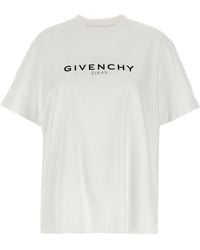 Givenchy - Logo T Shirt Bianco - Lyst