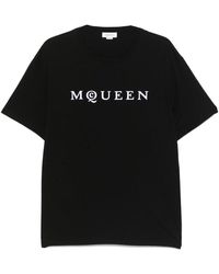 McQueen - T Shirt Nero-Uomo - Lyst