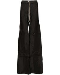 Rick Owens - Wide Leg With A Glossy Finish Trousers - Lyst