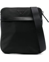 Emporio Armani - Borsa A Tracolla Con Placca Logo - Lyst