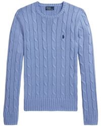 Polo Ralph Lauren - Round Neck Sweather With Logo - Lyst