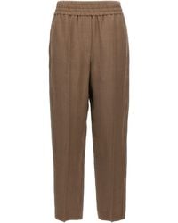 Brunello Cucinelli - Linen Trousers Pants - Lyst