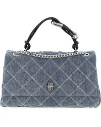 Marc Jacobs - The Quilted Denim Dual Borse A Spalla E Tracolla Blu-Donna - Lyst