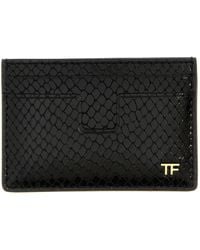 Tom Ford - Snake Print Card Holder - Lyst
