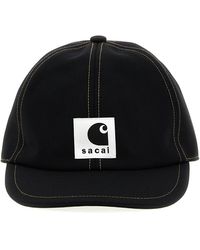 Sacai - X Carhartt Wip Cap Cappelli Nero - Lyst