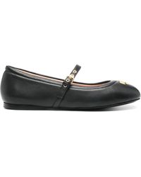 Moschino - Ballerine Con Logo Lettering - Lyst