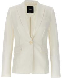 Pinko - Ghera Blazer And Suits Bianco - Lyst