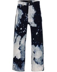 A_COLD_WALL* - Hand Bleached Wide Leg Jeans - Lyst