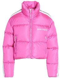 Palm Angels - 'Track' Cropped Puffer Jacket - Lyst