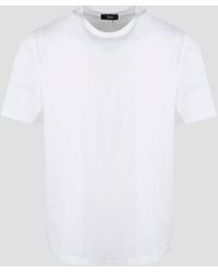 Herno - Superfine Cotton Stretch T-Shirt - Lyst