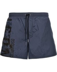 DSquared² - Midi Boxer Shorts Beachwear - Lyst