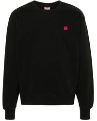 KENZO - Felpa Con Applicazione Boke Flower - Lyst