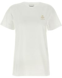 Isabel Marant - Aby T Shirt Bianco-Donna - Lyst