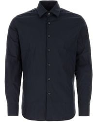 Prada - Stretch Poplin Shirt - Lyst