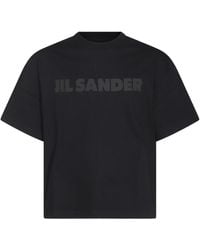 Jil Sander - T-Shirts And Polos Blacks And Greys-Uomo - Lyst