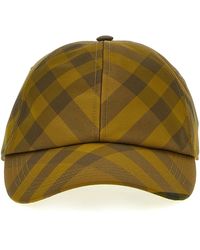 Burberry - Check Cap Cappelli Giallo - Lyst