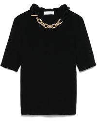 Rabanne - Top Con Dettaglio Di Maglie Di Catena-Donna - Lyst
