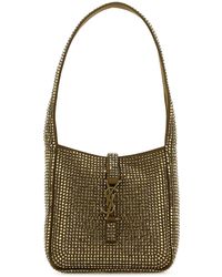 Saint Laurent - Embellished Satin Le 5 à 7 Bag - Lyst