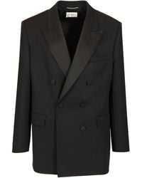 Saint Laurent - Double-Breasted Tuxedo Jacket Jackets - Lyst