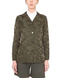 Aspesi - GIACCA REGULAR FIT IN JACQUARD CON MOTIVO CAMOUFLAGE - Lyst