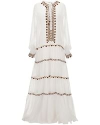 Ermanno Scervino - Embroidery Kaftan Dress Dresses - Lyst