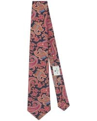 Etro - Ties Blu, Rosso-Uomo - Lyst