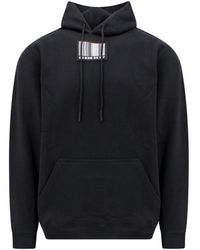 VTMNTS - Cotton Sweatshirt With Frontal Iconic Barcode - Lyst