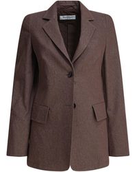 Max Mara - Denim-Effect Cotton Blazer - Lyst