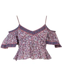 Isabel Marant - Top Crop Fit in cotone - Lyst