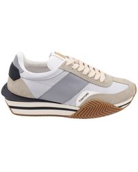 Tom Ford - Sneakers in nylon e suede - Lyst
