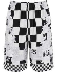 Versace - Printed Silk Bermuda Shorts Set - Lyst