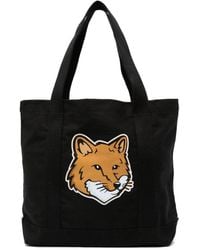Maison Kitsuné - Tote Bag With Print - Lyst