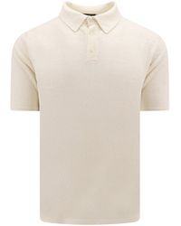 Roberto Collina - Linen Polo Shirt - Lyst