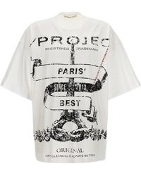 Y. Project - Evergreen Paris T Shirt Bianco - Lyst
