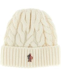 Moncler - Braided Wool Beanie Hats - Lyst
