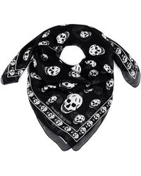 Alexander McQueen - Silk Scarf With All-Over Skull Print - Lyst