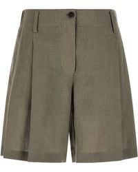 Brunello Cucinelli - Linen Shorts - Lyst