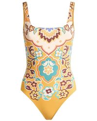 Etro - Printed One-Piece Swimsuit-Donna - Lyst