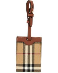 Burberry - Check Suitcase Tag Bag Accessories - Lyst