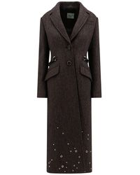 DURAZZI MILANO - Tailored Virgin Wool And Cotton Coat - Lyst