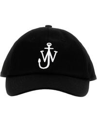 JW Anderson - Logo Cap Cappelli Nero - Lyst