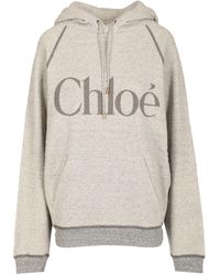 Chloé - Logo Hoodie - Lyst