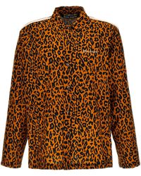 Palm Angels - Cheetah Track Shirt, Blouse - Lyst