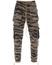 Rhude - Cargo Pants With Tiger Camo Motif All-Over - Lyst