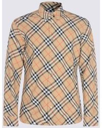 Burberry - Shirts Light And Natural-Uomo - Lyst