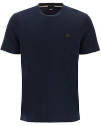 BOSS - Tiburt T Shirt With Logo Patch - Lyst